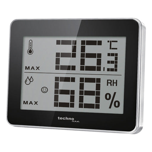 Produktbild Innenwetterstation - Technoline WS 9450 Digitale Wetterstation Schwarz, Silber Akku