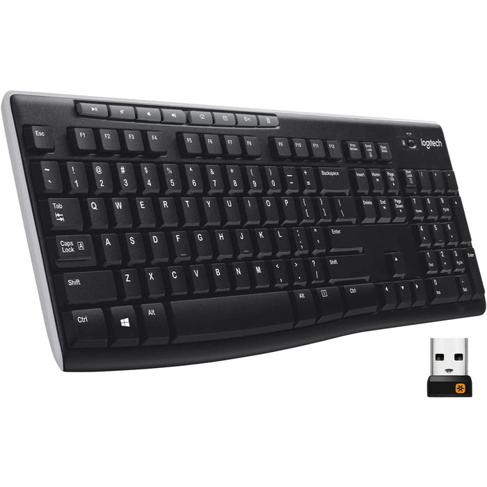 Logitech K270 Wireless Keyboard kabellose Tastatur QWERTZ schwarz