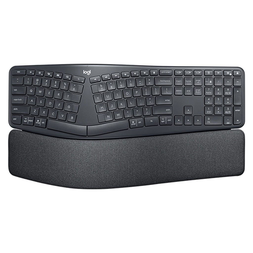 Produktbild ergonomische Tastatur - Logitech Ergo K860 Tastatur RF Wireless + Bluetooth QWERTZ Deutsch Graphit
