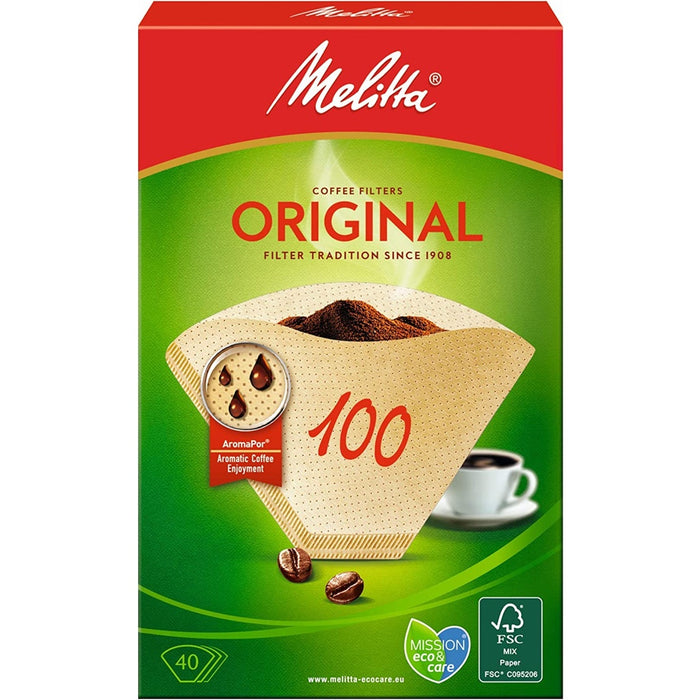 Melitta Filtertüte Original 100 naturbraun