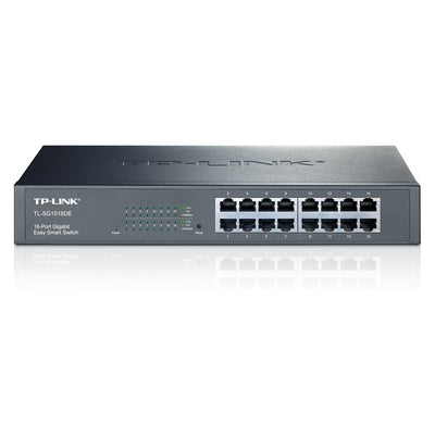TL-SG1016DE Managed L2 Gigabit Ethernet (10/100/1000) 1U Schwarz