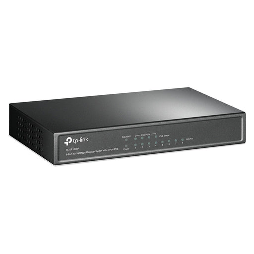 Produktbild Netzwerk-Switch - TP-Link TL-SF1008P Unmanaged Fast Ethernet (10/100) Power over Ethernet (PoE) Schwarz