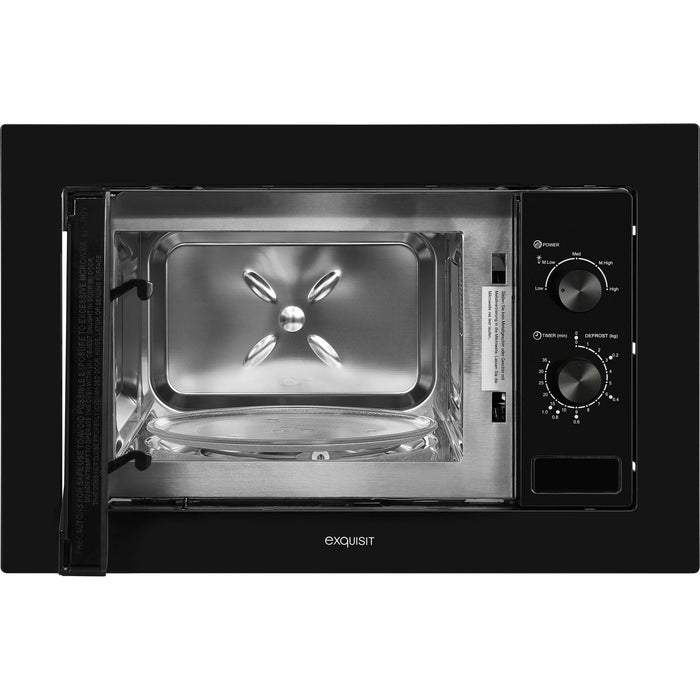 Exquisit EMW10-020 Einbau-Mikrowelle schwarz