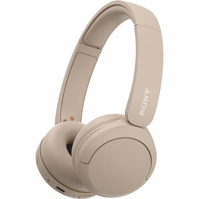 WH-CH520 kabellose Bluetooth-Kopfhörer Beige - On-Ear-Kopfhörer bis 50h Laufzeit