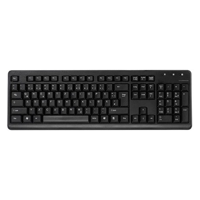 Vivanco IT-KB USB PS2 Tastatur QWERTZ Deutsch Schwarz