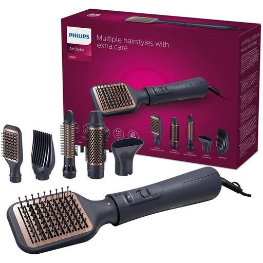 Produktbild Warmluftbürste - Philips 5000 Series BHA530/00 AirStyler Warmluftbürste 1000W Schwarz