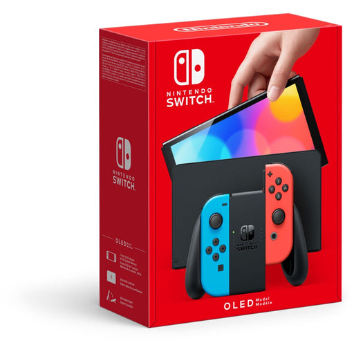 Produktbild Spielekonsole - Nintendo Switch (OLED-Modell) Neon-Rot/Neon-Blau