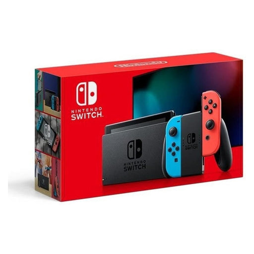 Produktbild Spielekonsole - Nintendo Switch tragbare Spielkonsole 32 GB Touchscreen WLAN neon-rot/neon-blau