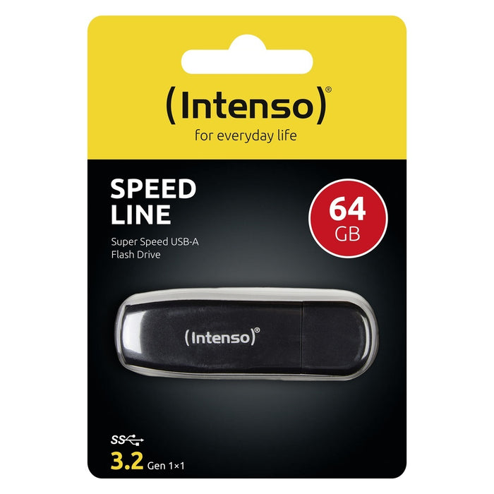 Intenso Speed Line USB-Stick 64 GB USB Typ-A 3.2 Gen 1 (3.1 Gen 1) Schwarz