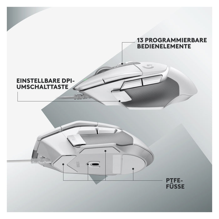 Logitech G G502 X Maus rechts USB Typ-A Optisch 25600 DPI