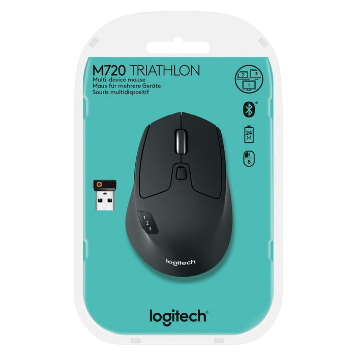 Logitech M720 Maus rechts RF Wireless + Bluetooth Optisch 1000 DPI