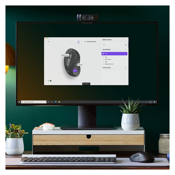 Logitech Signature M650 Maus Linkshändig RF Wireless + Bluetooth Optisch 2000 DPI