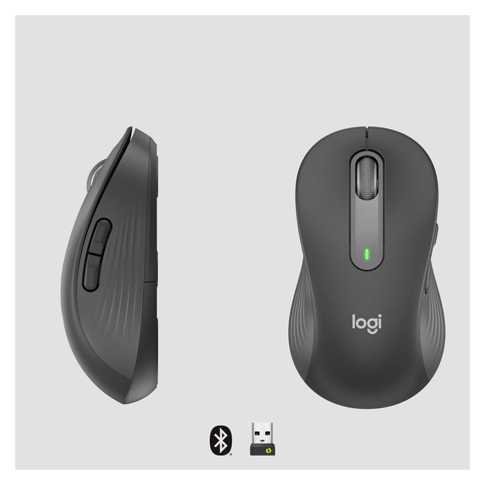 Logitech Signature M650 Maus Linkshändig RF Wireless + Bluetooth Optisch 2000 DPI