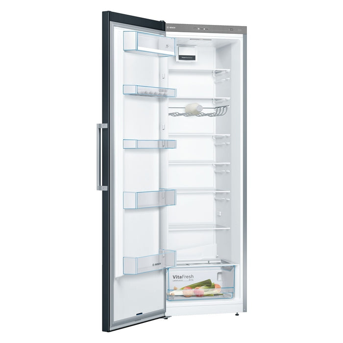 Bosch Serie 4 KSV36VBEP Kühlschrank Freistehend 346 l E Schwarz