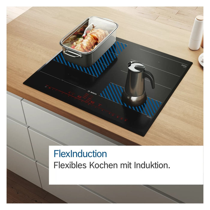 Bosch Serie 4 NXX645CB5E Kochfeld Schwarz Integriert 60 cm Zonen-Induktionskochfeld 4