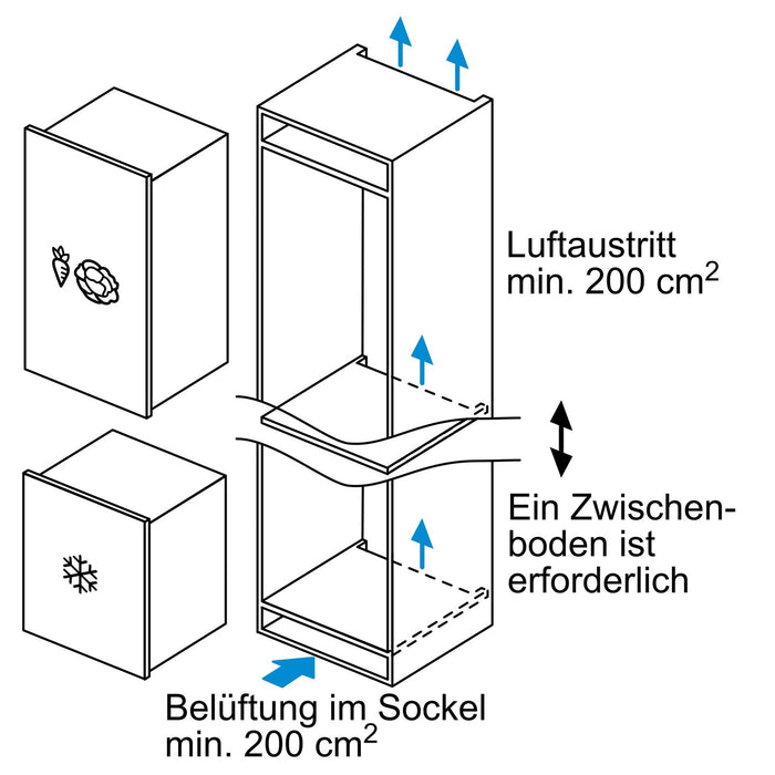 Neff GI1216DE0 Einbau-Gefriergerät 97L