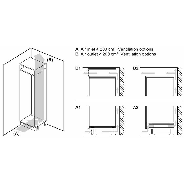 Neff GI1216DE0 Einbau-Gefriergerät 97L