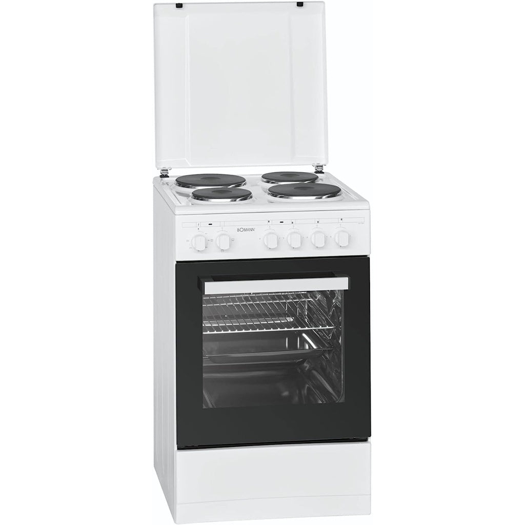 Produktbild Backofen-Set - Bomann EH 561 Freistehender Elektro-Herd versiegelte Platte Weiß A