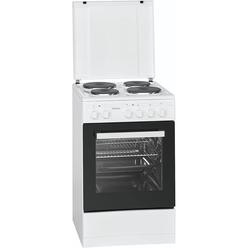 Produktbild Backofen-Set - Bomann EH 561 Freistehender Elektro-Herd versiegelte Platte Weiß A