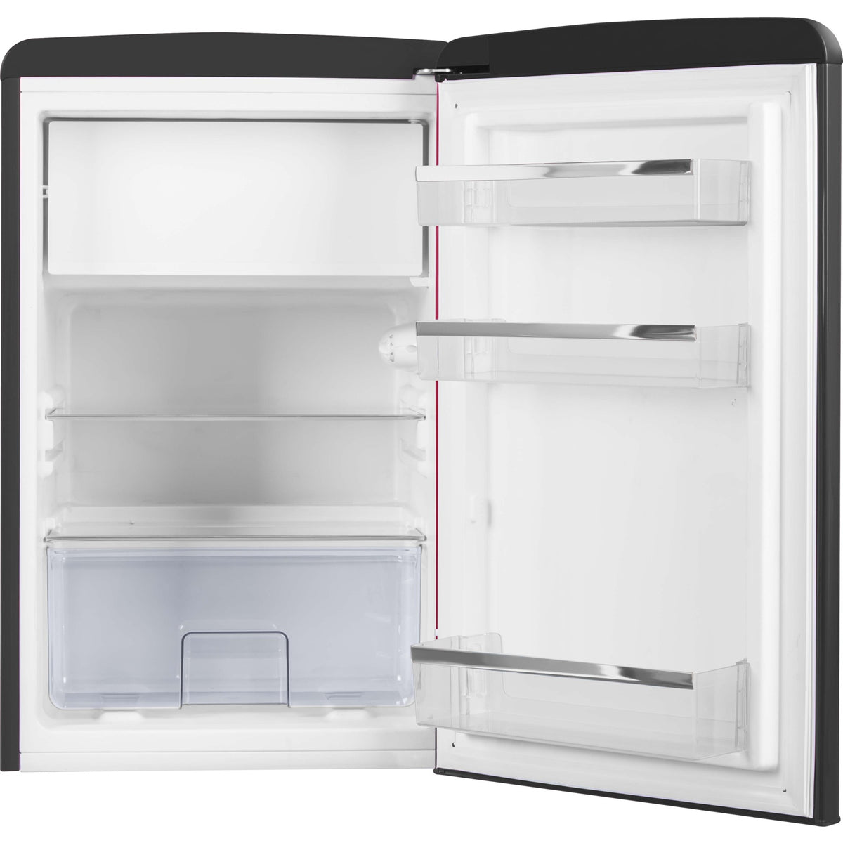 Produktbild Kühlschrank - Amica KS 15617 MS Kühlschrank mit Gefrierfach im Retrodesign matt-schwarz