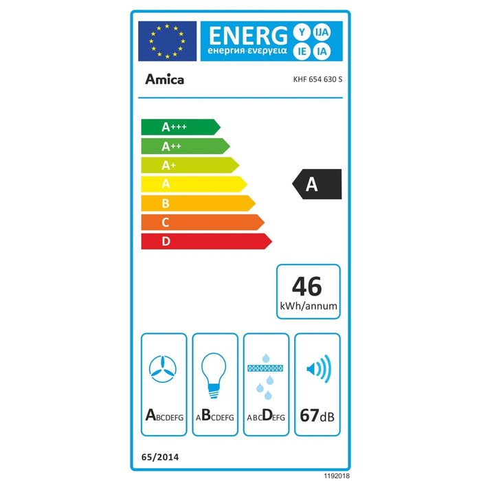 Amica KHF 654 630 S Dunstabzugshaube