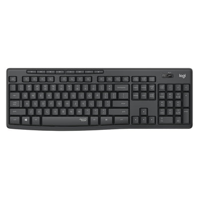 MK295 Silent Wireless Combo Tastatur Maus enthalten USB QWERTZ Deutsch Graphit