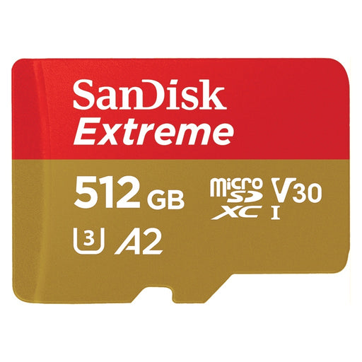 Produktbild Speicherkarte - SanDisk Extreme 512 GB MicroSDHC UHS-I Klasse 10