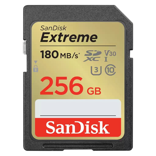 Produktbild Speicherkarte - SanDisk Extreme 256 GB SDXC UHS-I Klasse 10