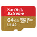 SanDisk Extreme 64 GB MicroSDXC UHS-I Klasse 10