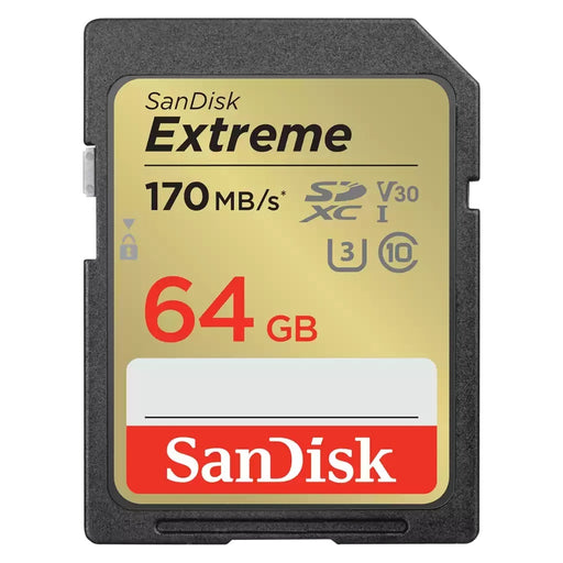 Produktbild Speicherkarte - SanDisk Extreme 64 GB SDXC UHS-I Klasse 10