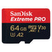 SanDisk Extreme PRO 64 GB MicroSDXC UHS-I Klasse 10