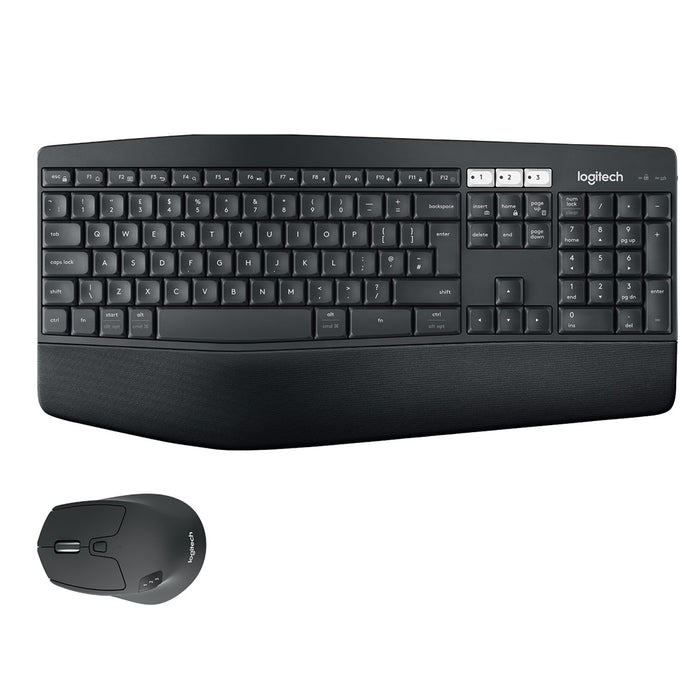 Logitech MK850 Performance Tastatur Maus enthalten RF Wireless + Bluetooth QWERTZ Deutsch Schwarz