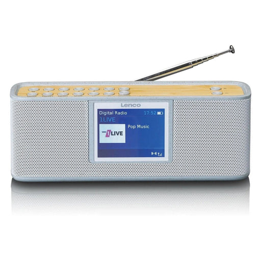 Produktbild Funk-Reisewecker - Lenco PDR-046GY tragbares DAB+ Radio - DAB+ Radio mit Bluetooth® - PPL FM - 5 Speichertasten