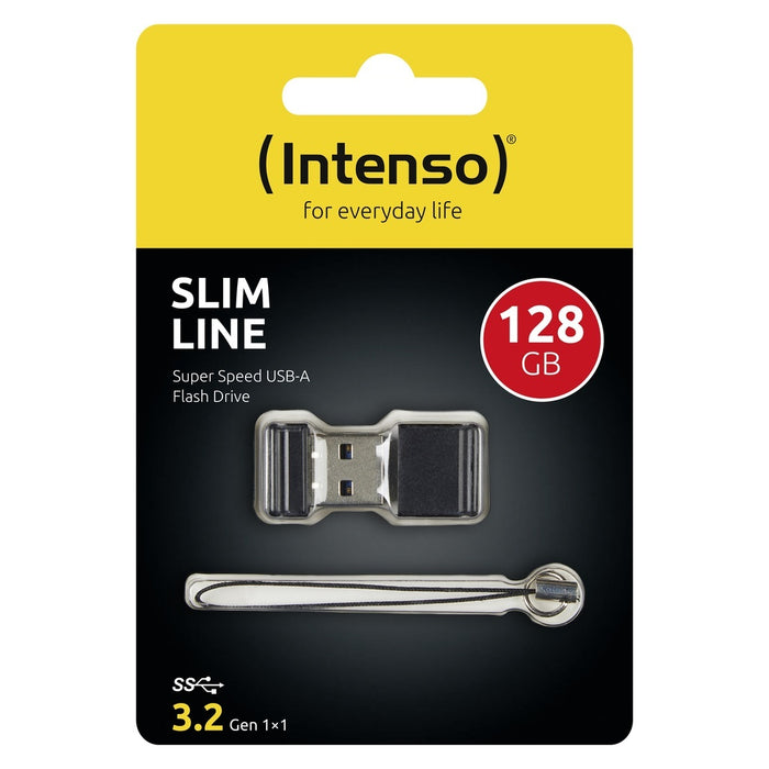 Intenso Slim Line USB-Stick 128 GB USB Typ-A 3.2 Gen 1 (3.1 Gen 1) Schwarz