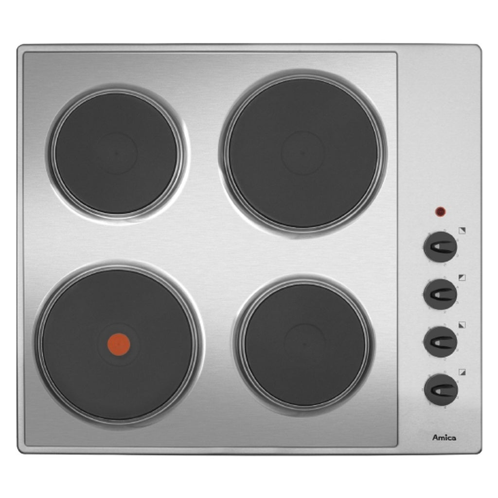 Produktbild Elektro-Kochfeld - Amica KME 13139 E Kochfeld Edelstahl Integriert 60 cm Versiegelte Platte 4 Zone(n)