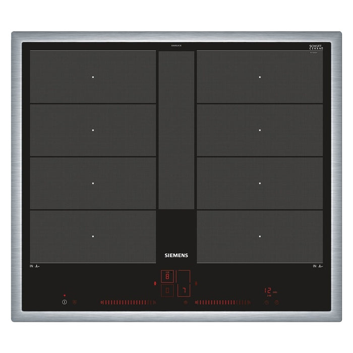 Siemens iQ700 Schwarz, Edelstahl Integriert Zonen- Induktionskochfeld 4 Zone(n)