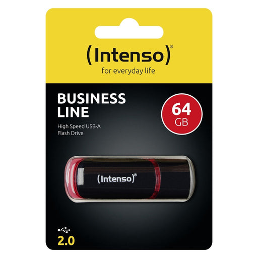 Produktbild USB-Stick - Intenso 64GB USB2.0 USB-Stick USB Typ-A 2.0 Schwarz, Rot