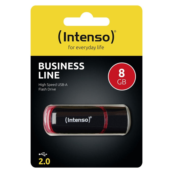 Intenso 8GB USB2.0 USB-Stick USB Typ-A 2.0 Schwarz, Rot