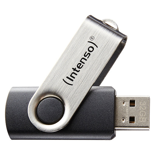 Produktbild USB-Stick - Intenso Basic Line USB-Stick 32 GB USB Typ-A 2.0 Schwarz, Silber