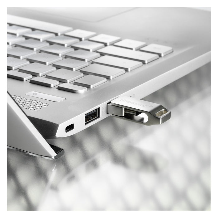 Intenso cMobile Line USB-Stick 64 GB USB Type-A / USB Type-C 3.2 Gen 1 (3.1 Gen 1) Silber