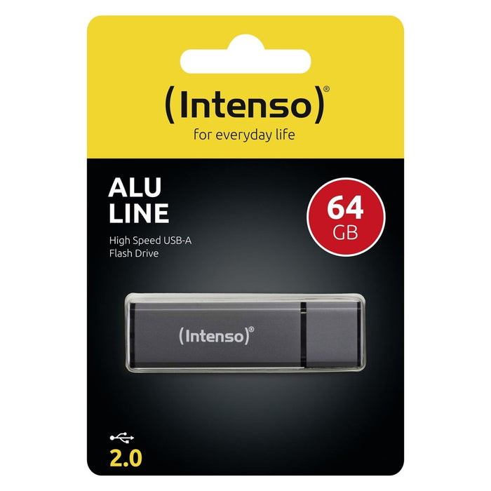 Intenso Alu Line USB-Stick 64 GB USB Typ-A 2.0 Anthrazit