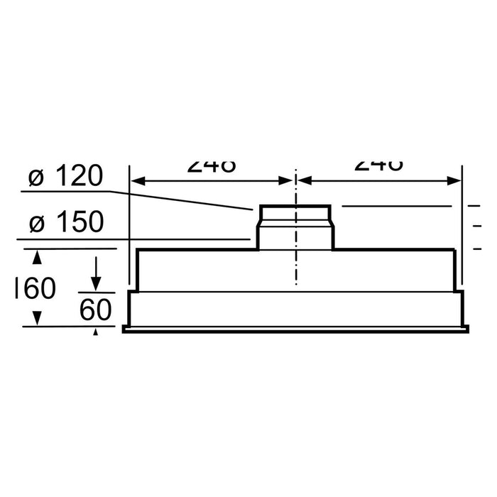 Siemens iQ300 LB55565 Dunstabzugshaube Eingebaut Edelstahl 590 m³/h C