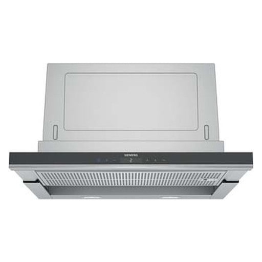 Produktbild Flachschirmhaube - Siemens iQ700 LI67SA671 Dunstabzugshaube Halb eingebaut (Pullout) Schwarz, Edelstahl 717 m³