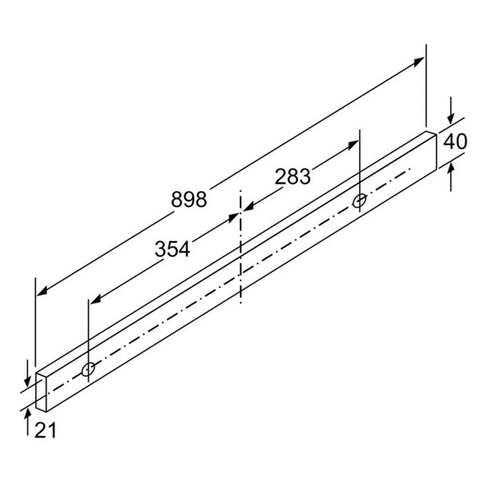 Bosch Serie 4 DFL094A51 Dunstabzugshaube Halb eingebaut (Pullout) Metallisch, Silber 412 m³