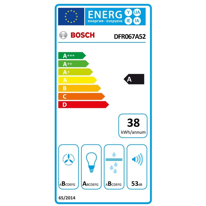 Bosch Serie 4 DFR067A52 Dunstabzugshaube Halb eingebaut (Pullout) Silber 399 m³/h A