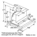 Bosch Serie 4 DFR067A52 Dunstabzugshaube Halb eingebaut (Pullout) Silber 399 m³/h A