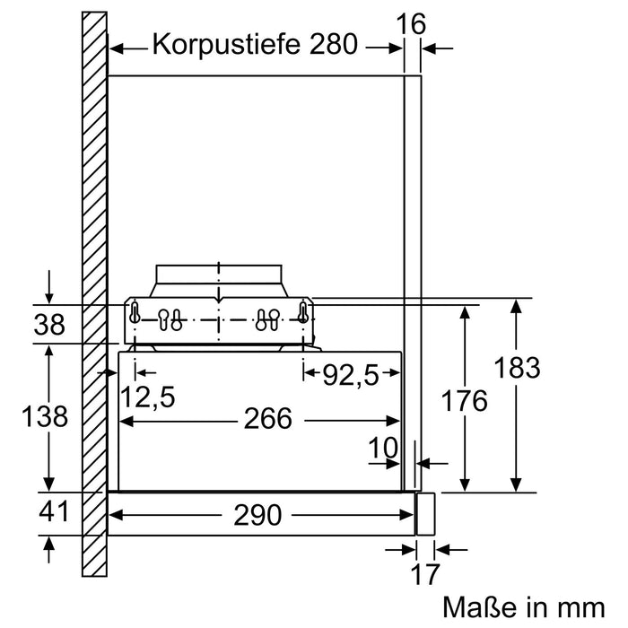 Neff D46ED22X1 Dunstabzugshaube Halb eingebaut (Pullout) Edelstahl 271 m³/h A