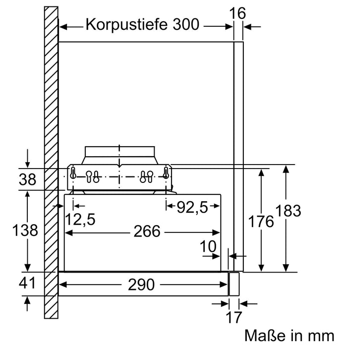 Neff D46ED22X1 Dunstabzugshaube Halb eingebaut (Pullout) Edelstahl 271 m³/h A