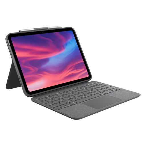 Produktbild iPad-Tastatur - Logitech Combo Touch for iPad (10th gen) Oxford Grey