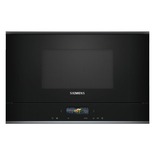 Produktbild Einbau-Mikrowelle - Siemens iQ700 BE732L1B1 Mikrowelle Schwarz Kombi-Mikrowelle Integriert 21 l 900 W